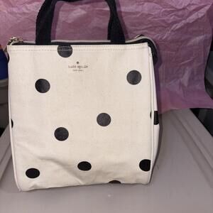 Kate Spade Insulated Lunch Tote Cooler Thermal Bag - New Pink Polka Dot Print!!
